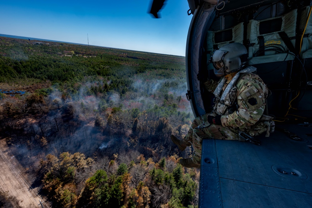 NJ National Guard Supports Jones Road Wildfire Response