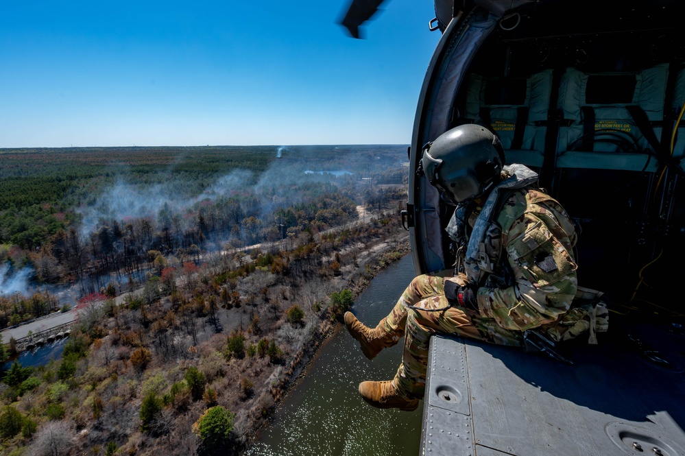 NJ National Guard Supports Jones Road Wildfire Response