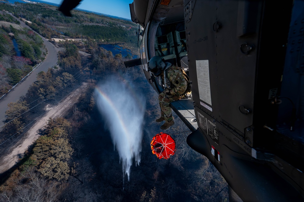 NJ National Guard Supports Jones Road Wildfire Response