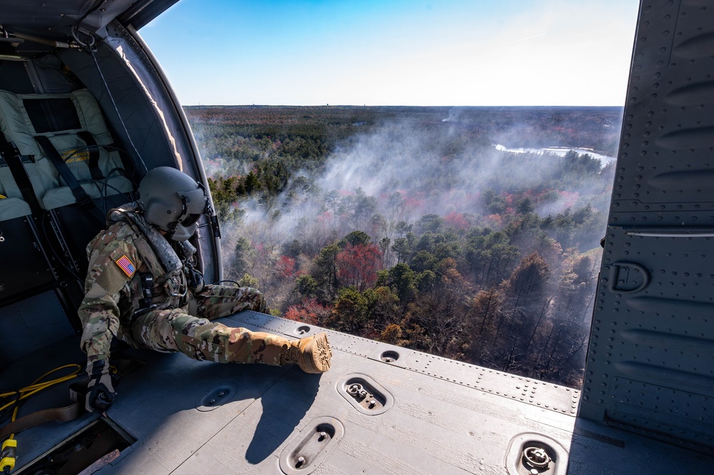 NJ National Guard Supports Jones Road Wildfire Response