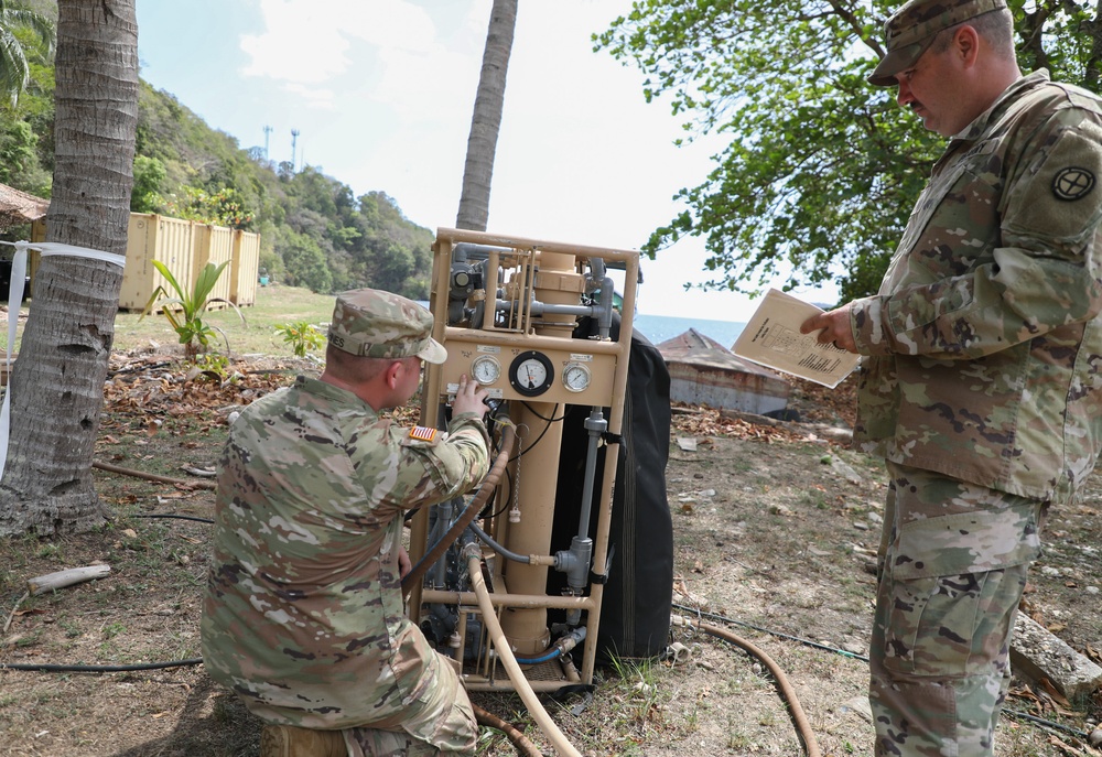 Missouri Army National Guard water purification team supports essential services during TRADEWINDS 25