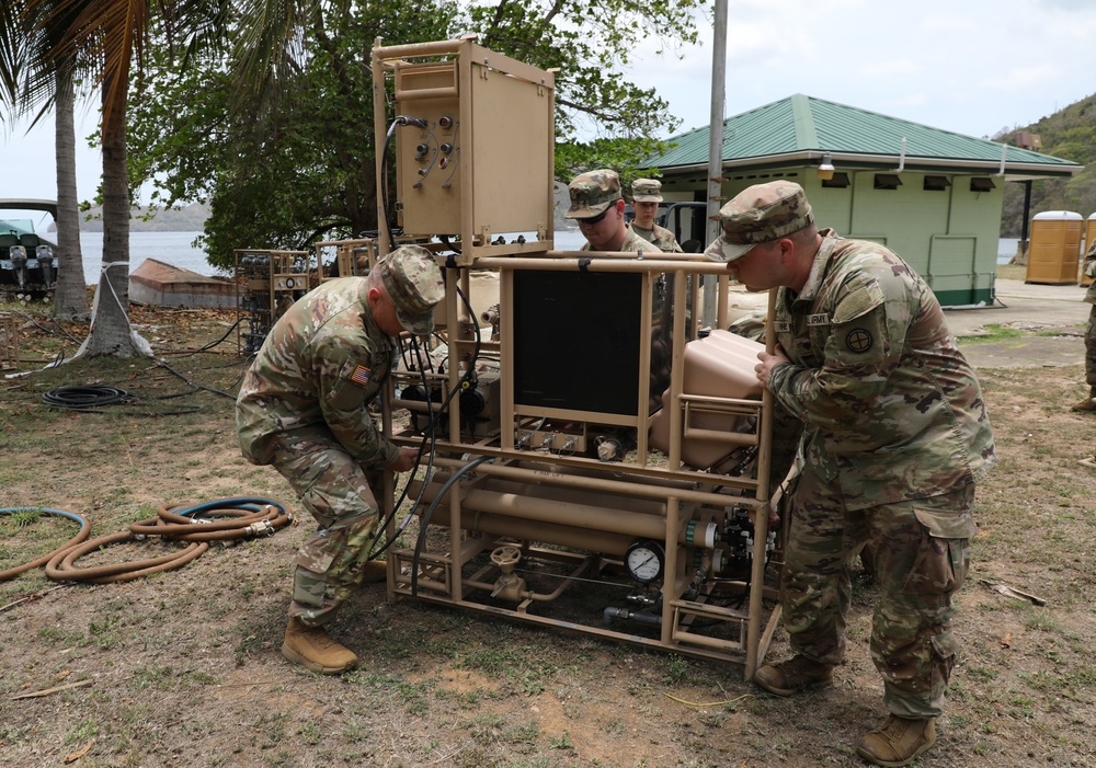 Missouri Army National Guard water purification team supports essential services during TRADEWINDS 25
