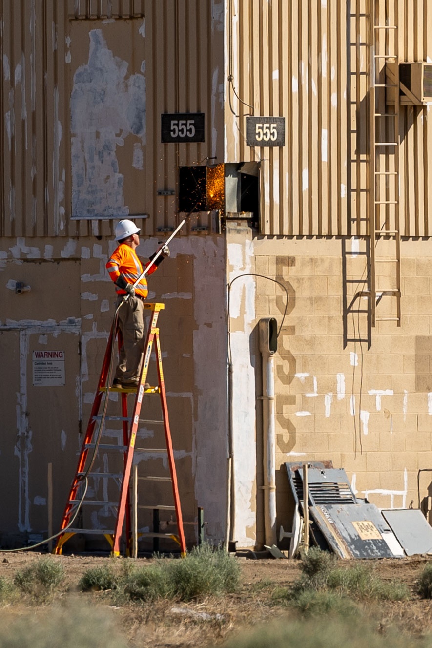 Former USAF Plant 42 Air Traffic Control Tower Removed