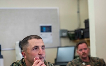 15th MEU Marines participate in a Command Post Exercise