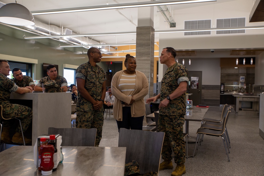 Commanding General of MCIPAC recognizes Marines and staff of Camp Blaz
