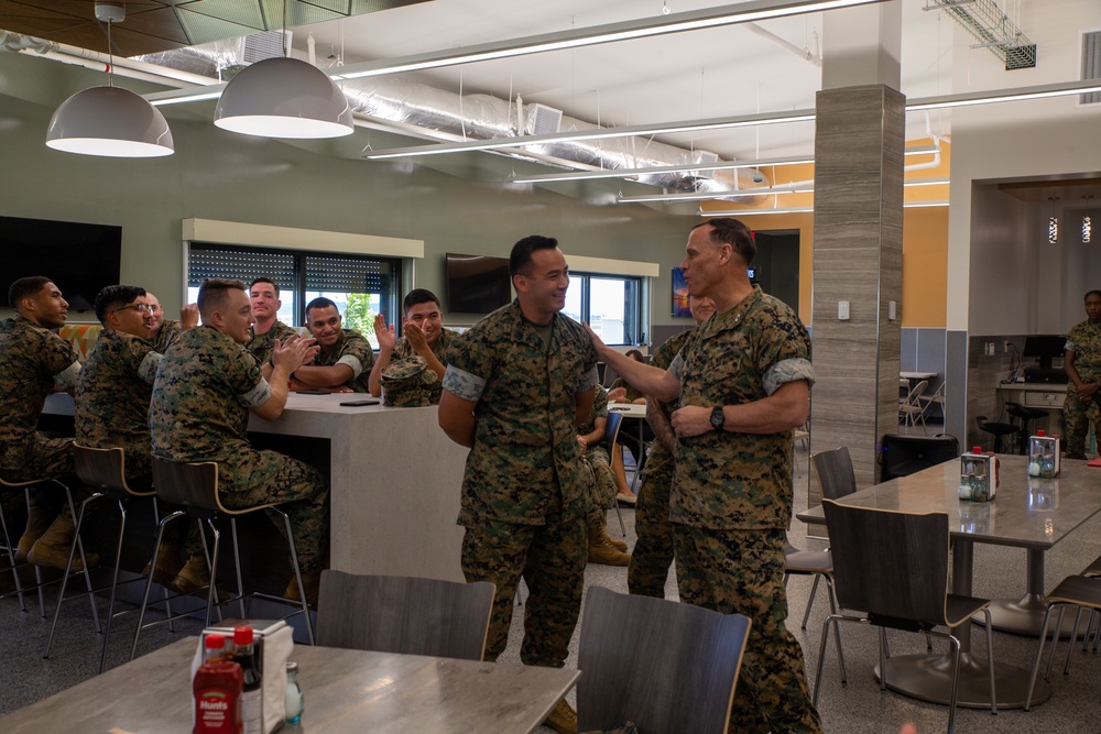 Commanding General of MCIPAC recognizes Marines and staff of Camp Blaz