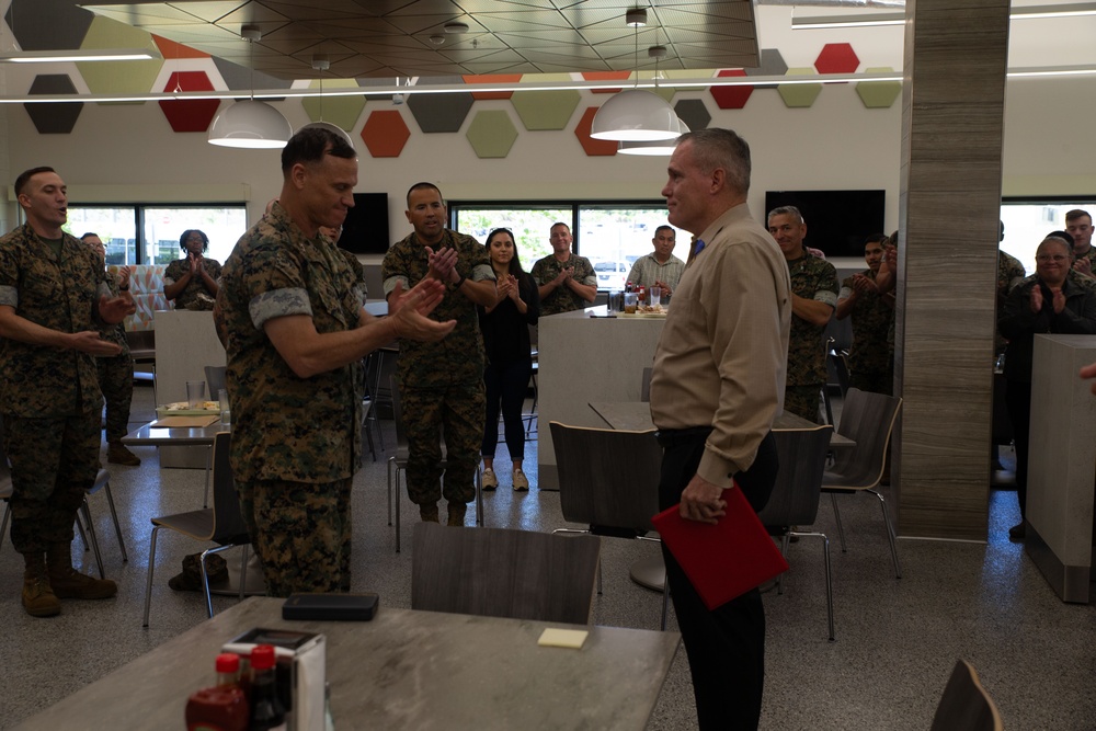Commanding General of MCIPAC recognizes Marines and staff of Camp Blaz