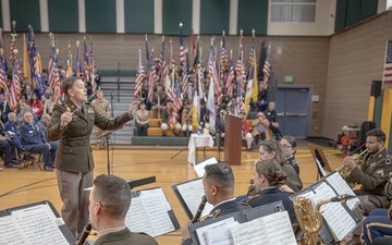 56th Army Band performs at Pioneer Middle School