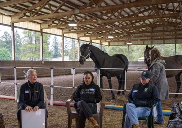 Soldiers from 201st E-MIB THRIVE at Healing Hearts Ranch