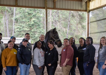 Soldiers from 201st E-MIB THRIVE at Healing Hearts Ranch