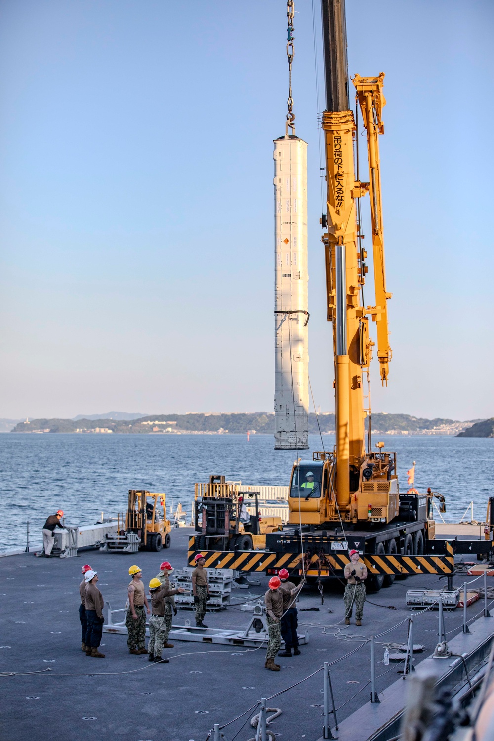 USS Preble Conducts Missile Swap