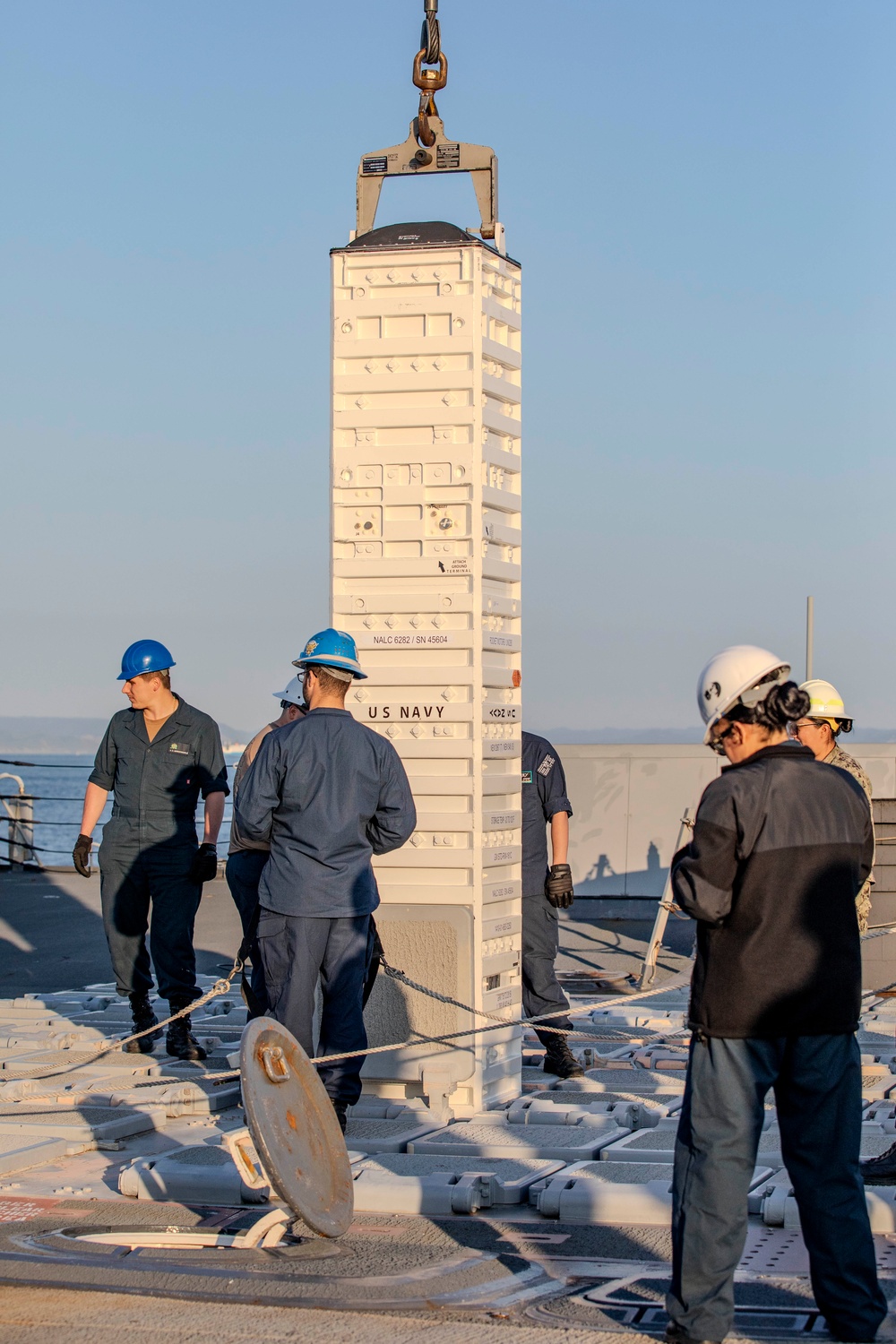 USS Preble Conducts Missile Swap