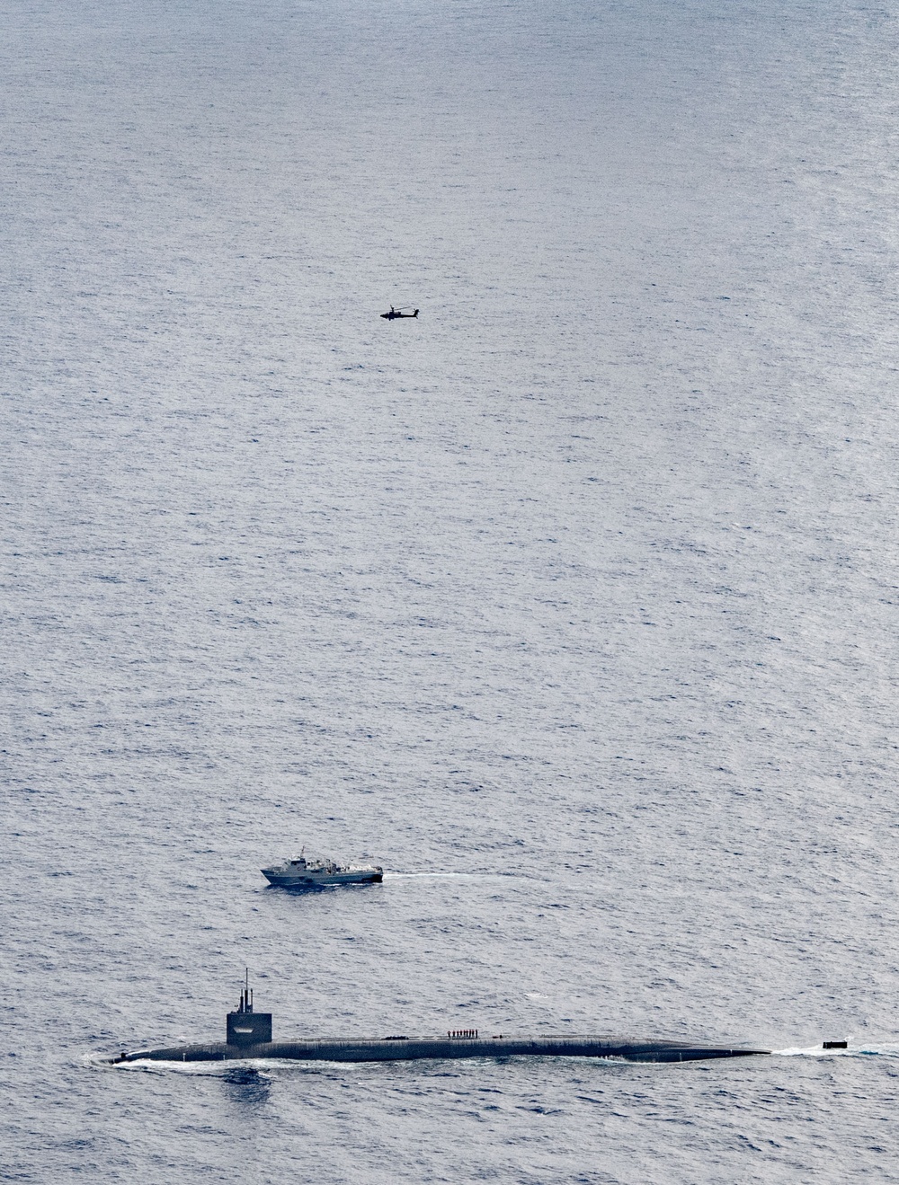 USS Kentucky Operates With Surface and Aerial Assets