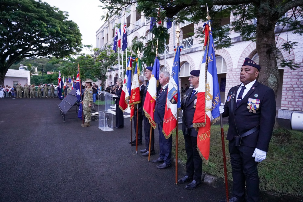 Latil joins multinational leaders for Anzac Day ceremony