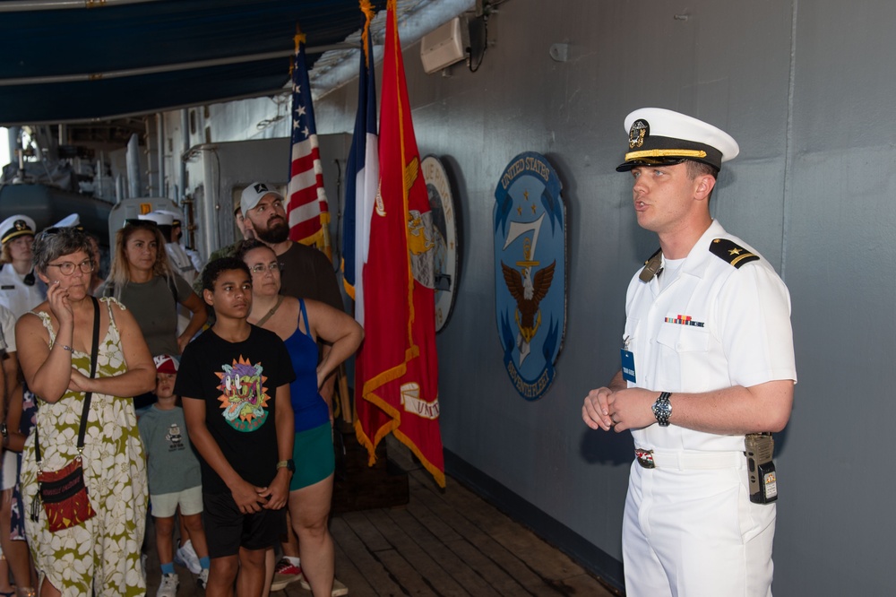 Blue Ridge hosts ship tours in Noumea, New Caledonia