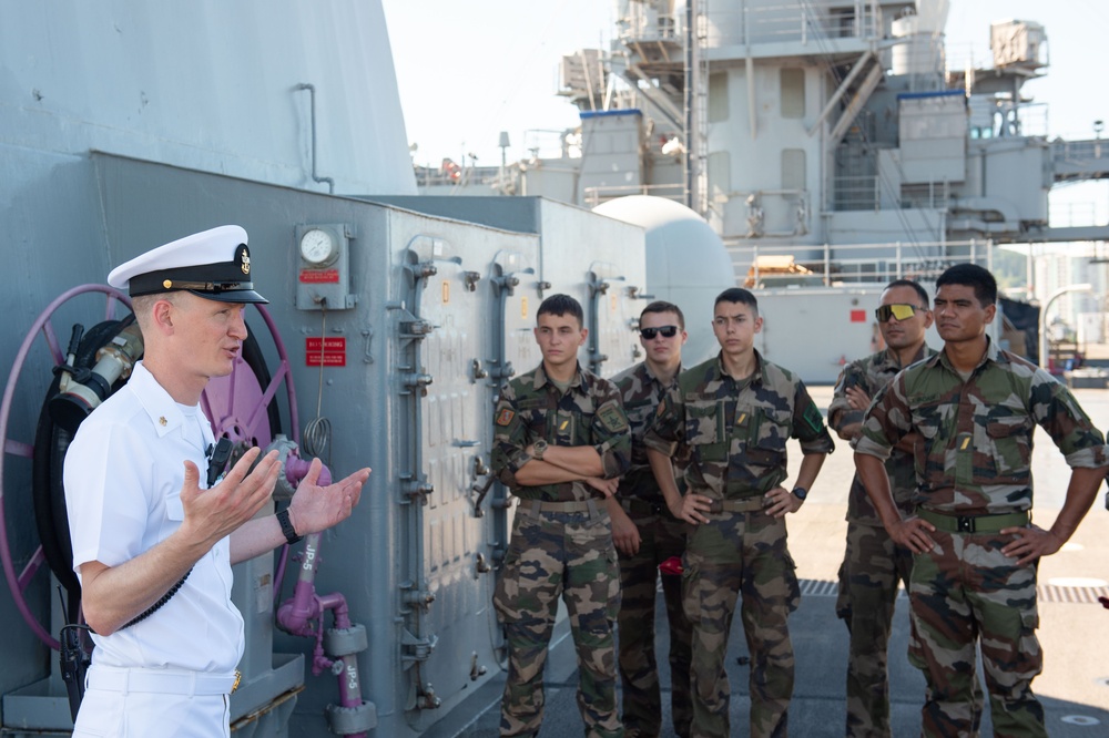 Blue Ridge hosts ship tours in Noumea, New Caledonia