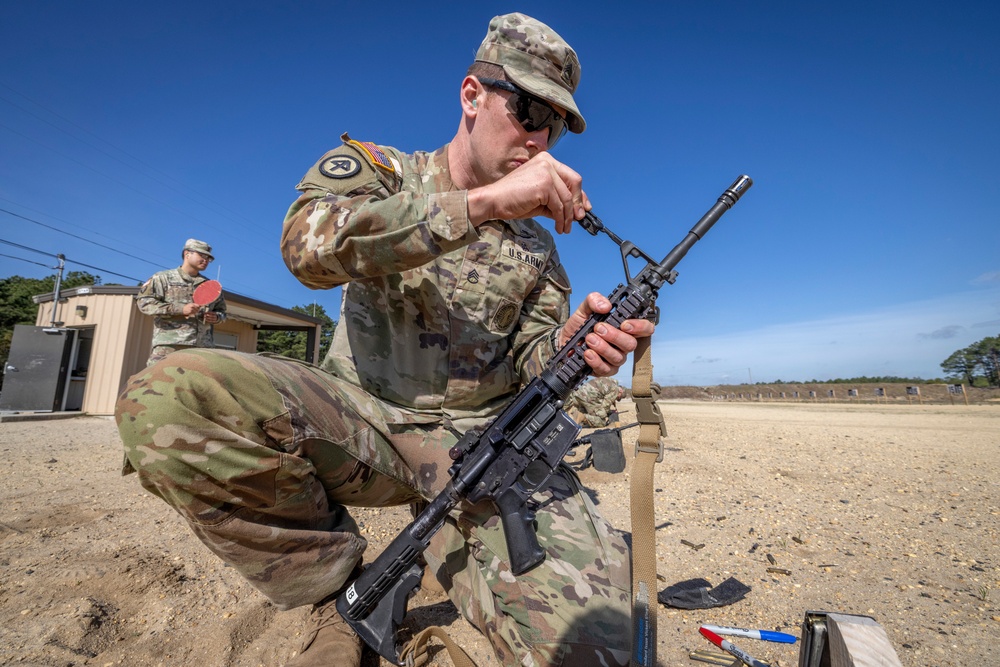 New Jersey Best Warrior Competition M4 and M17 qualification