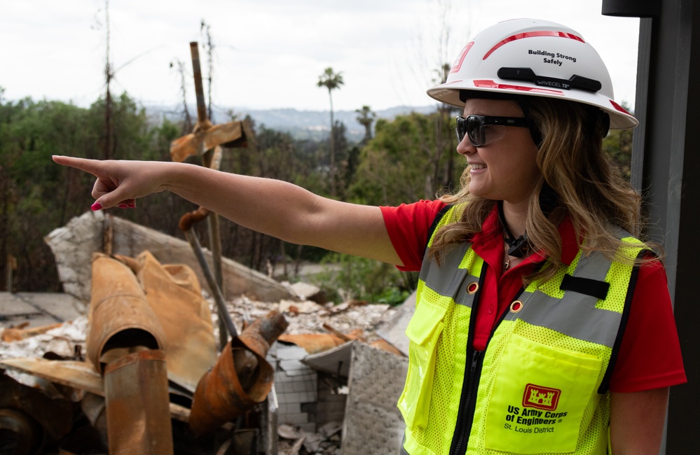 USACE safety team protects workers from hidden hazards after the flames