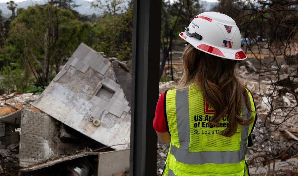 USACE safety team protects workers from hidden hazards after the flames
