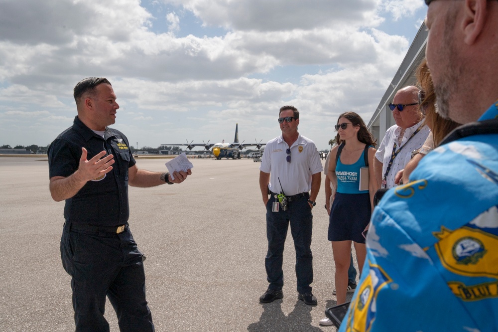 Media Day on the Flight Line: Blue Angels Land in Fort Lauderdale