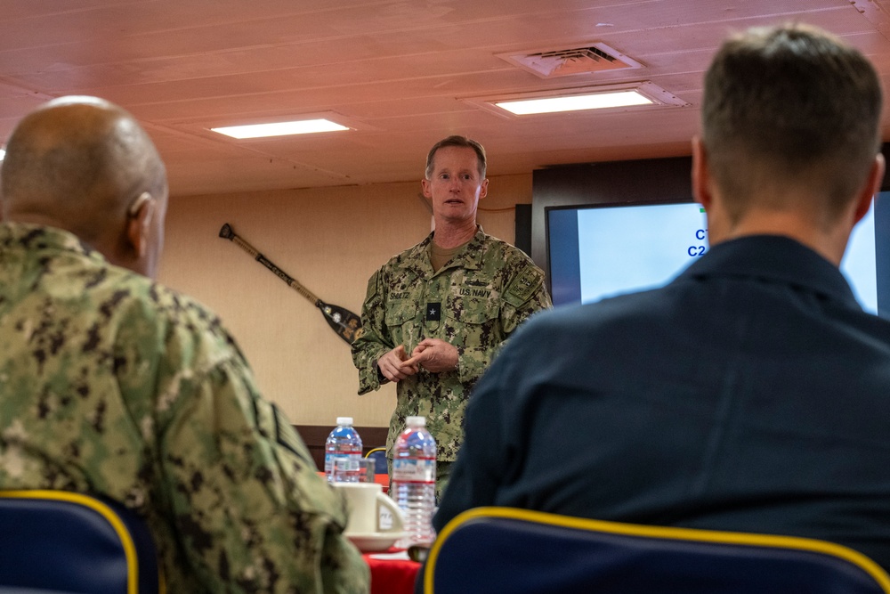 USS America (LHA 6) Hosts Commander, Task Force 76 Commander's Conference