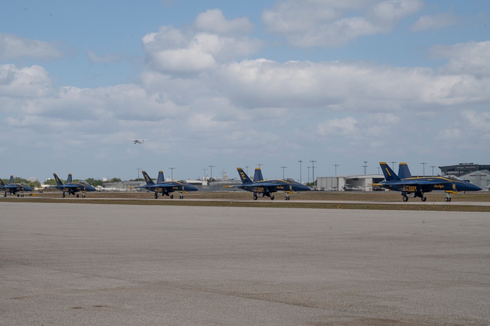 Media Day on the Flight Line: Blue Angels Land in Fort Lauderdale