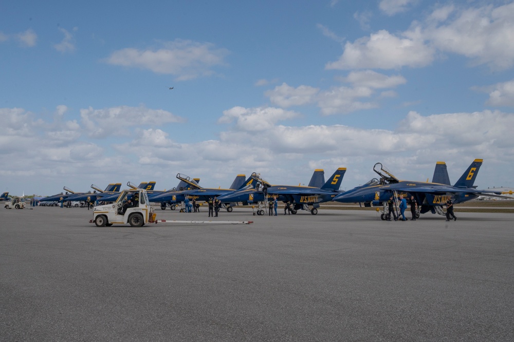 Media Day on the Flight Line: Blue Angels Land in Fort Lauderdale
