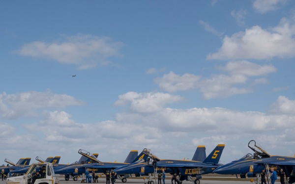 Media Day on the Flight Line: Blue Angels Land in Fort Lauderdale