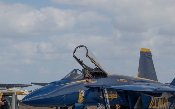 Media Day on the Flight Line: Blue Angels Land in Fort Lauderdale