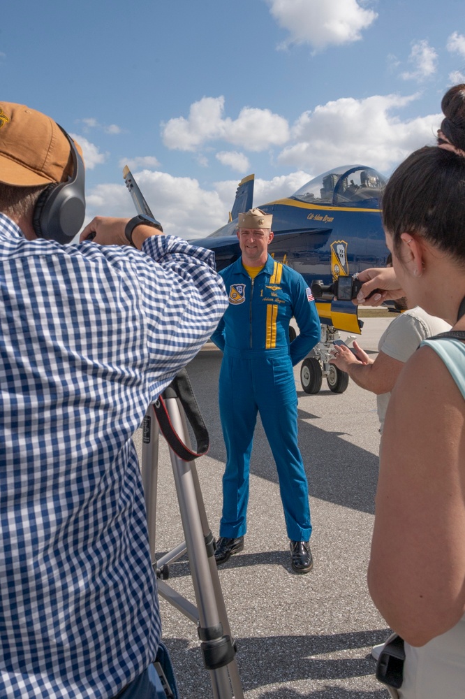 Media Day on the Flight Line: Blue Angels Land in Fort Lauderdale