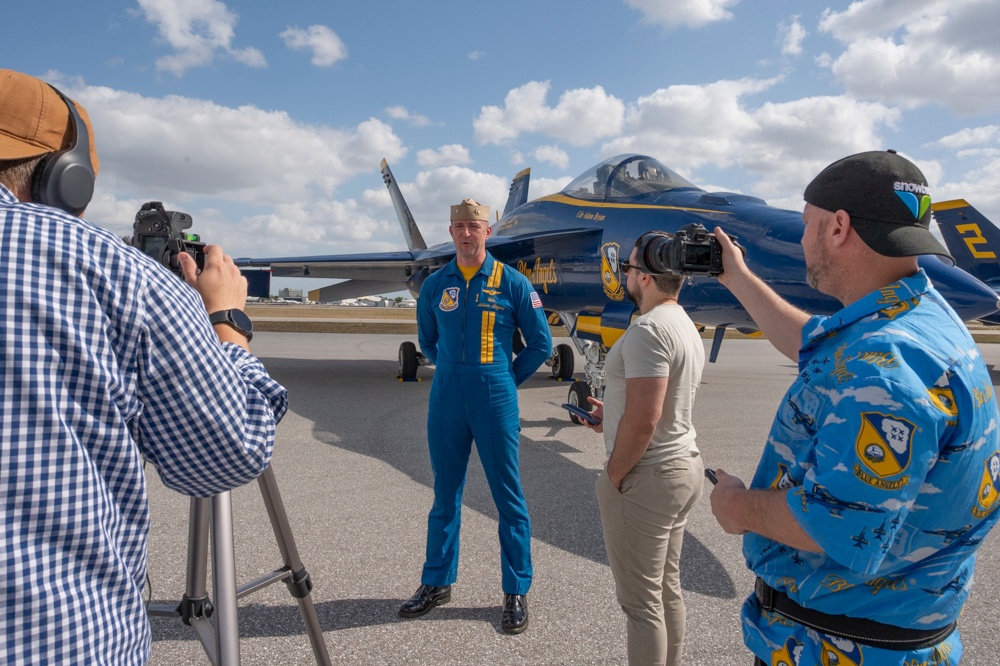 Media Day on the Flight Line: Blue Angels Land in Fort Lauderdale