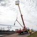 Gavins Point maintenance crew replaces damaged light pole