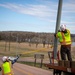 Gavins Point maintenance crew replaces damaged light pole