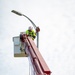 Gavins Point maintenance crew replaces damaged light pole