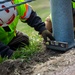 Gavins Point maintenance crew replaces damaged light pole