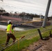 Gavins Point maintenance crew replaces damaged light pole