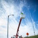 Gavins Point maintenance crew replaces damaged light pole