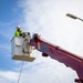 Gavins Point maintenance crew replaces damaged light pole