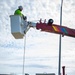Gavins Point maintenance crew replaces damaged light pole