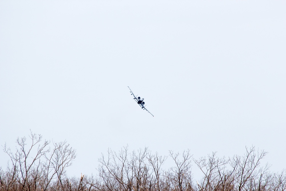 A-10s Train at Grayling Air Gunnery Range