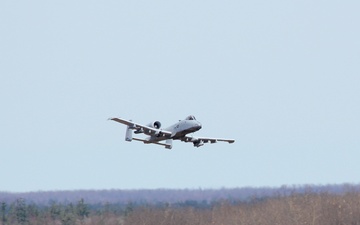 A-10s Train at Grayling Air Gunnery Range