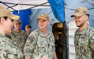 SWOBOSS visits USS Cape St. George