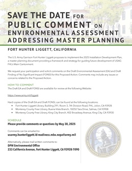 Public comment for EA Master Plan