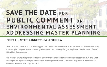 Public comment for EA Master Plan