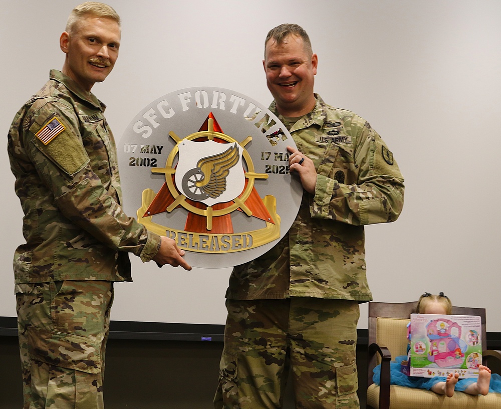 ST. LOUIS POLICE OFFICER, COMBAT VETERAN, RETIRES AFTER 23 YEARS IN THE ILLINOIS ARMY NATIONAL GUARD