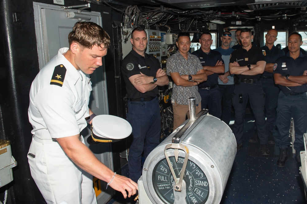 Blue Ridge hosts ship tours for the French Police Nationale