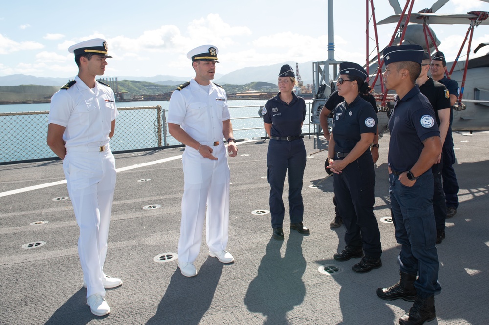 Blue Ridge hosts ship tours for the French Police Nationale