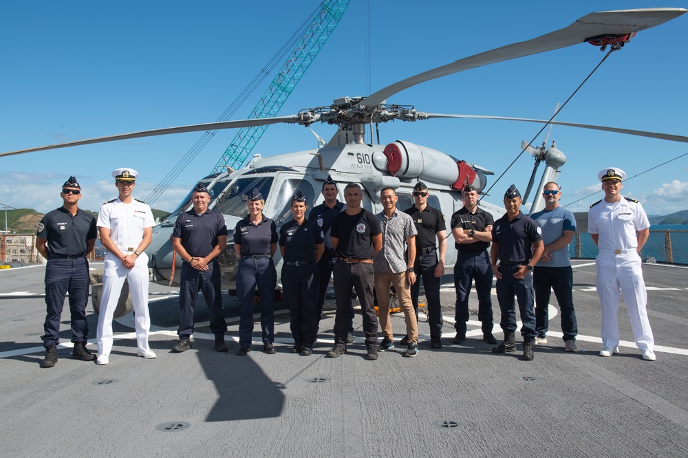 Blue Ridge hosts ship tours for the French Police Nationale