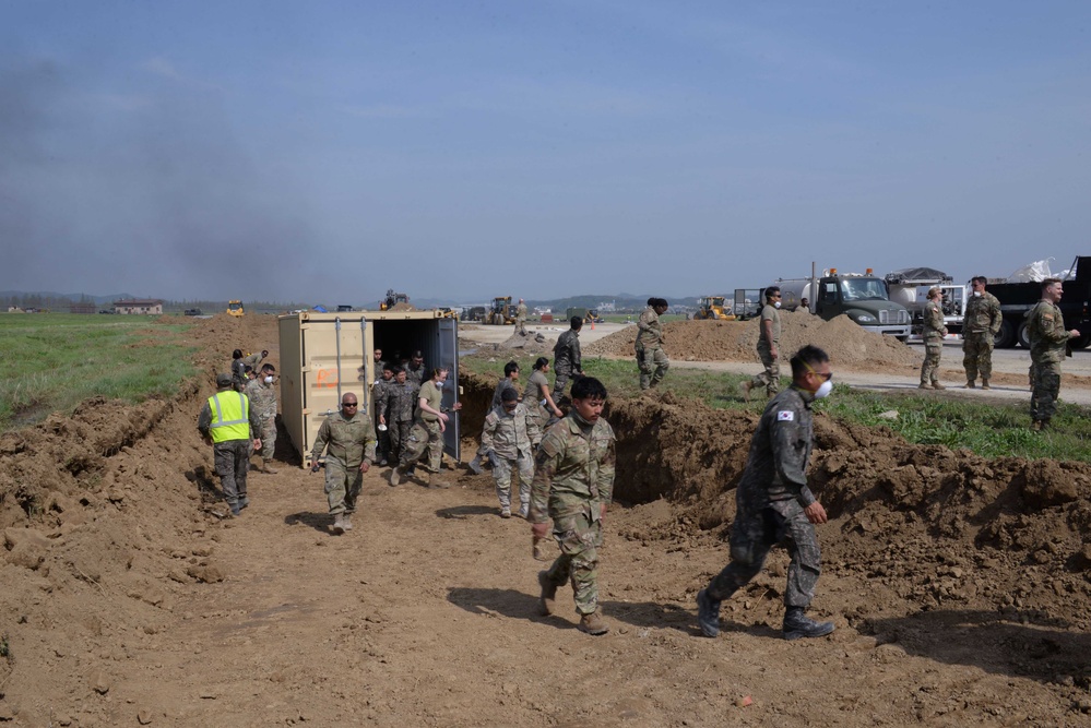 Osan’s first joint, combined IRON RADR exercise improves airfield restoration capabilities