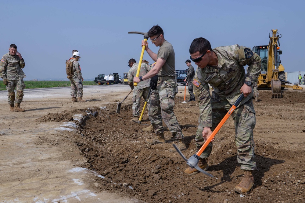 Osan’s first joint, combined IRON RADR exercise improves airfield restoration capabilities